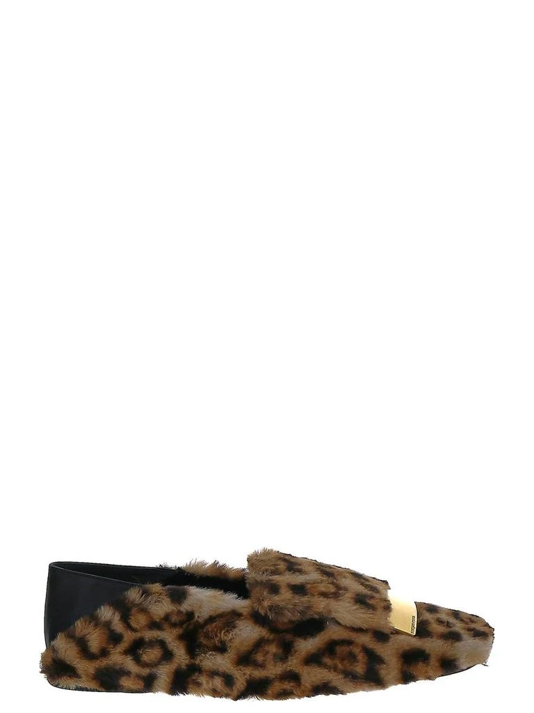 商品Sergio Rossi|Leopard-Print Sabot,价格¥2239,第1张图片