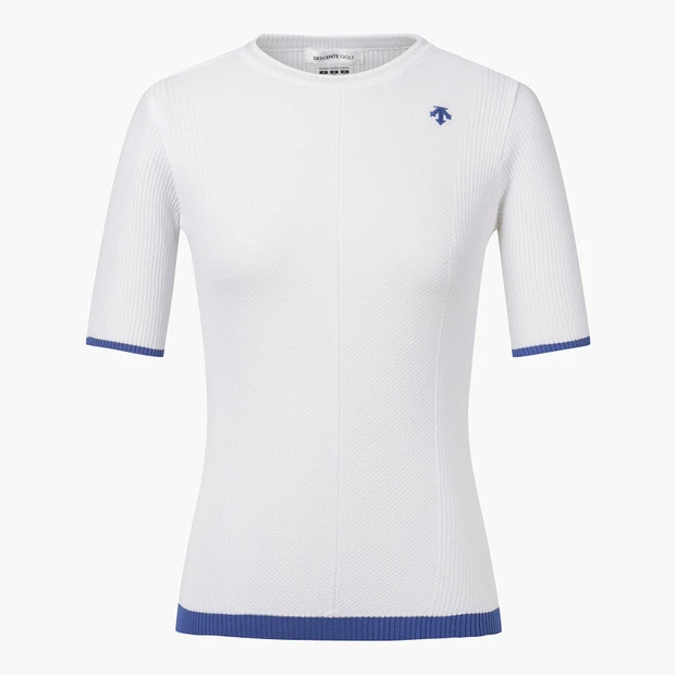 GOLF女性圆领短袖针织衫轻松休闲风 DP22WFKP41-BWTG 商品