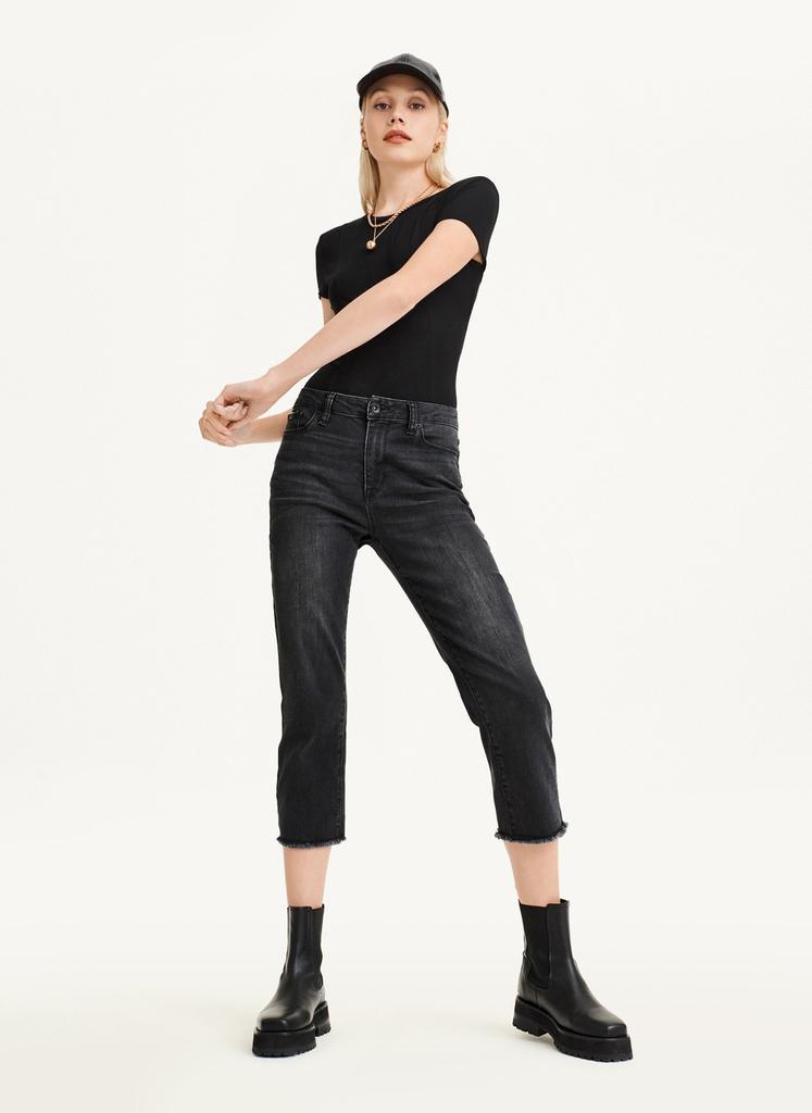 商品DKNY|Short Sleeve Crewneck Bodysuit,价格¥259,第4张图片详细描述