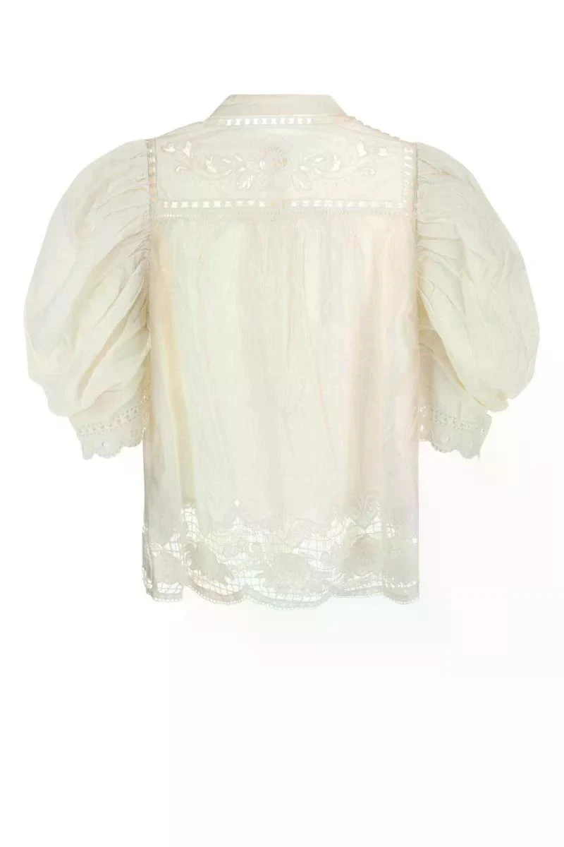 商品【商品预售7天】 Farm Rio|Farm Rio 女士衬衫 337606L0025 白色,价格¥1564,第3张图片详细描述