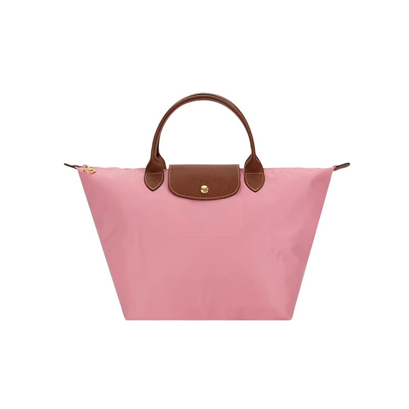 商品[国内直发] Longchamp|珑骧 LONGCHAMP 女士LE PLIAGE系列小号黑色织物短柄可折叠手提包饺子包 L1623 089,价格¥1111,第1张图片