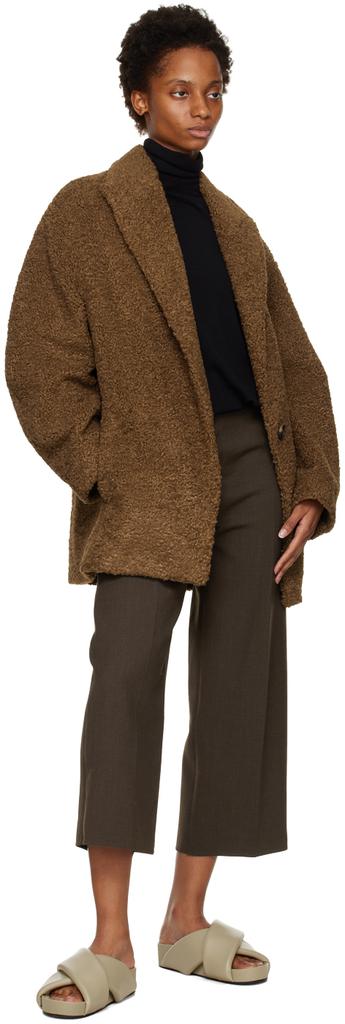 Brown Cropped Trousers商品第4张图片规格展示