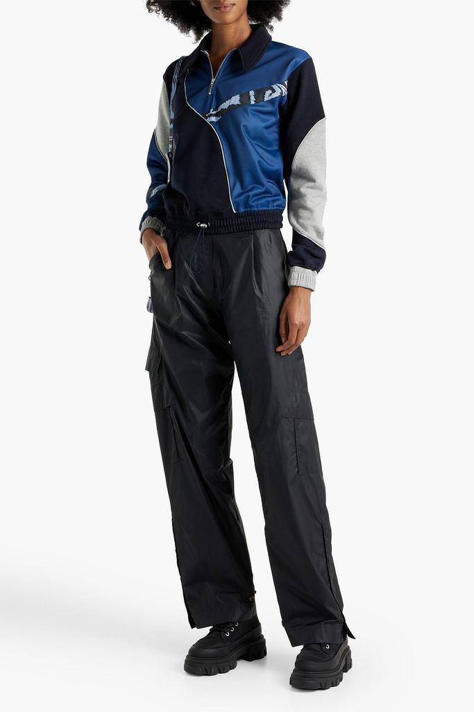 商品Ganni|Cloudburst color-block jersey-paneled fleece sweatshirt,价格¥917,第6张图片详细描述