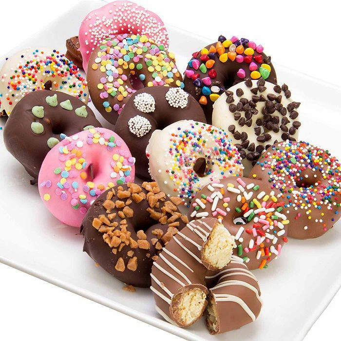 商品Chocolate Covered Company|Ultimate Belgian Chocolate Mini Donuts, 12 Piece,价格¥298,第1张图片