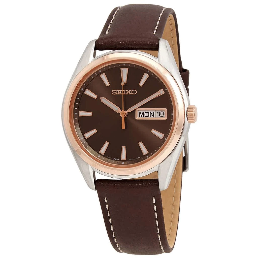 商品Seiko|Neo Classic Quartz Brown Dial Ladies Watch SUR452P1,价格¥902,第1张图片