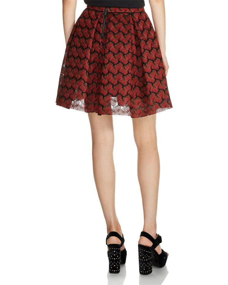 商品Maje|Julian Pleated Jacquard Skirt,价格¥1092,第2张图片详细描述