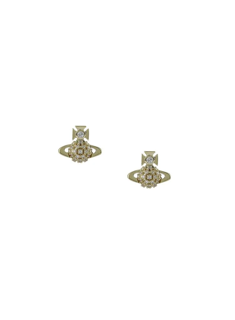 商品Vivienne Westwood|Vivienne Westwood Donna Bas Relief Earrings - Gold,价格¥828,第1张图片