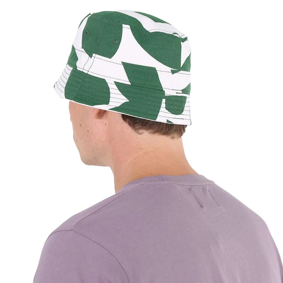 商品Lacoste|Unisex White / Green Heritage Reversible Cotton Bob Hat,价格¥211,第3张图片详细描述