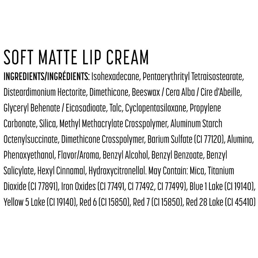 Soft Matte Lip Cream Lightweight Liquid Lipstick商品第4张图片规格展示