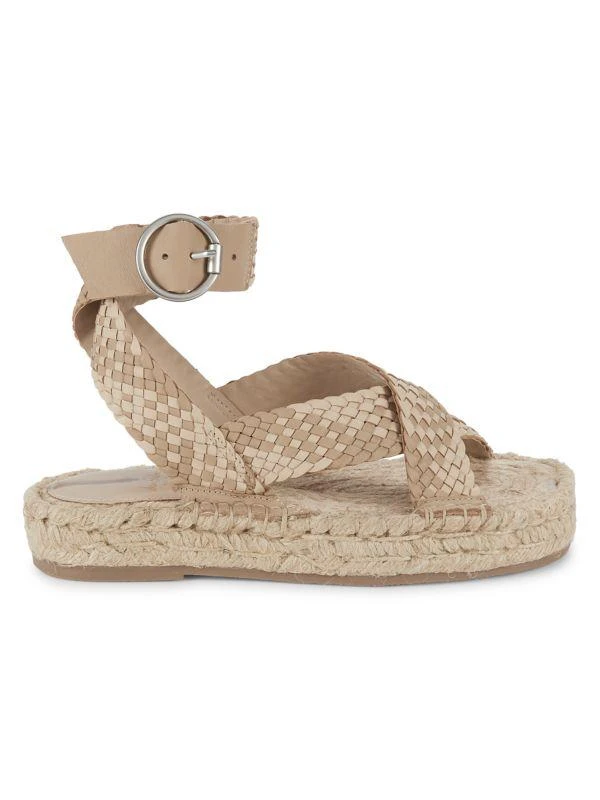 商品Sam Edelman|Dakota Leather Espadrille Sandals,价格¥342,第1张图片