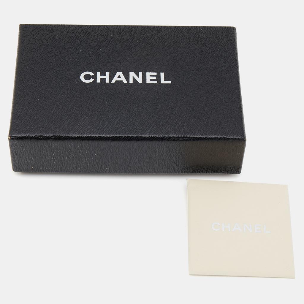 Chanel Gold Tone Faux Pearl Chain Necklace商品第7张图片规格展示
