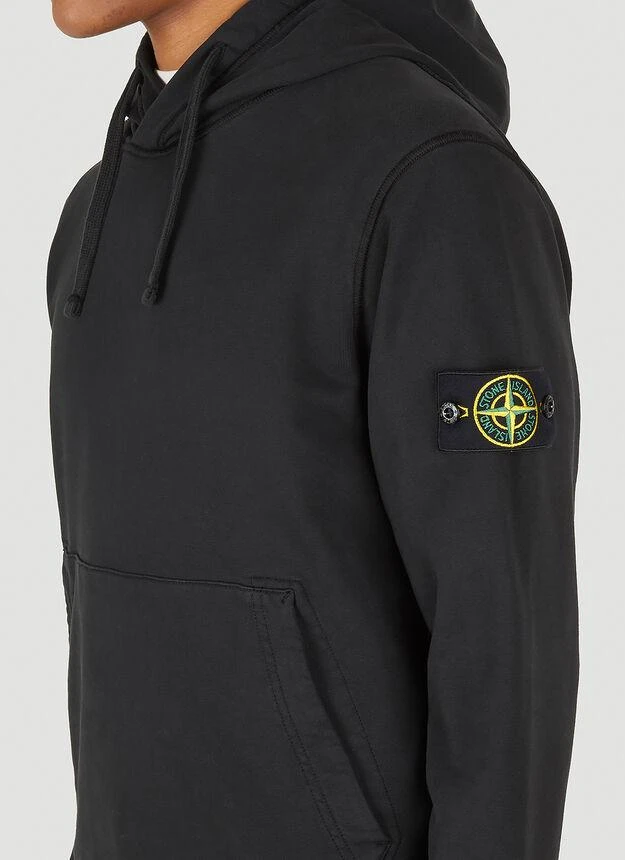 商品Stone Island|Compass Patch Hooded Sweatshirt in Black,价格¥2726,第5张图片详细描述