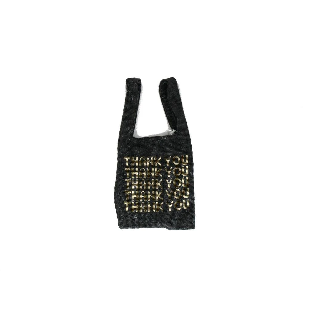 商品Alexander Wang|Alexander Wang Thank You Swarovski Bag Black,价格¥13256,第1张图片