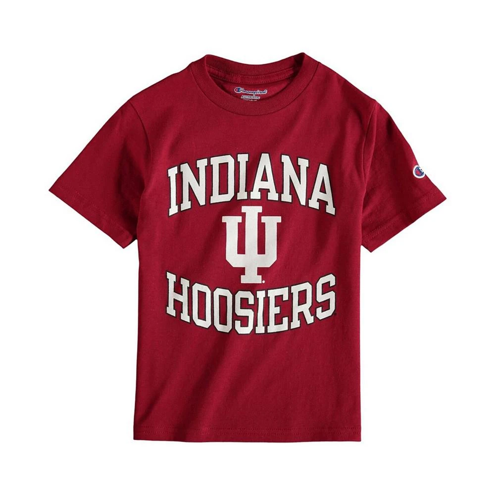 商品CHAMPION|Big Boys and Girls Crimson Indiana Hoosiers Circling Team Jersey T-shirt,价格¥185,第1张图片