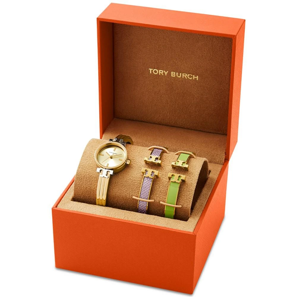 商品Tory Burch|Women's The Kira Gold-Tone Stainless Steel Bracelet Watch 22mm Gift Set,价格¥1971,第4张图片详细描述