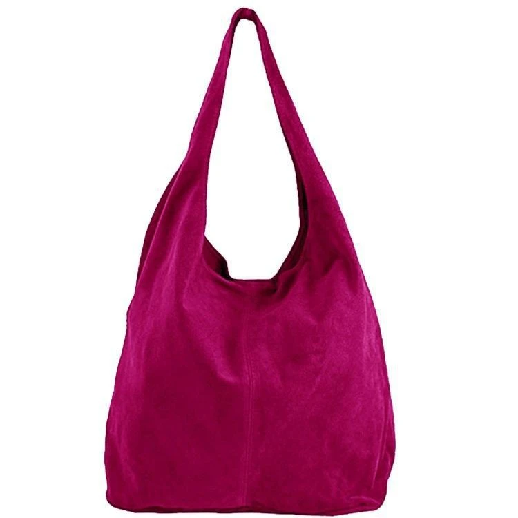 商品Sostter|Raspberry Soft Suede Hobo Shoulder Bag,价格¥837,第1张图片