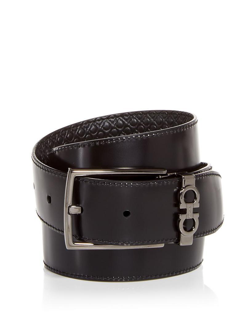 商品Salvatore Ferragamo|Men's Gancini Embossed Reversible Leather Belt,价格¥3622,第1张图片
