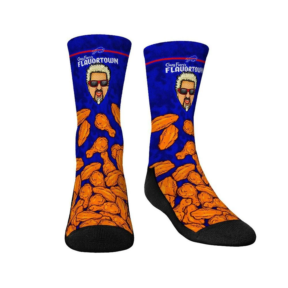 商品Rock 'Em|Big Boys and Girls Socks Buffalo Bills NFL x Guy Fieri’s Flavortown Crew Socks,价格¥165,第1张图片