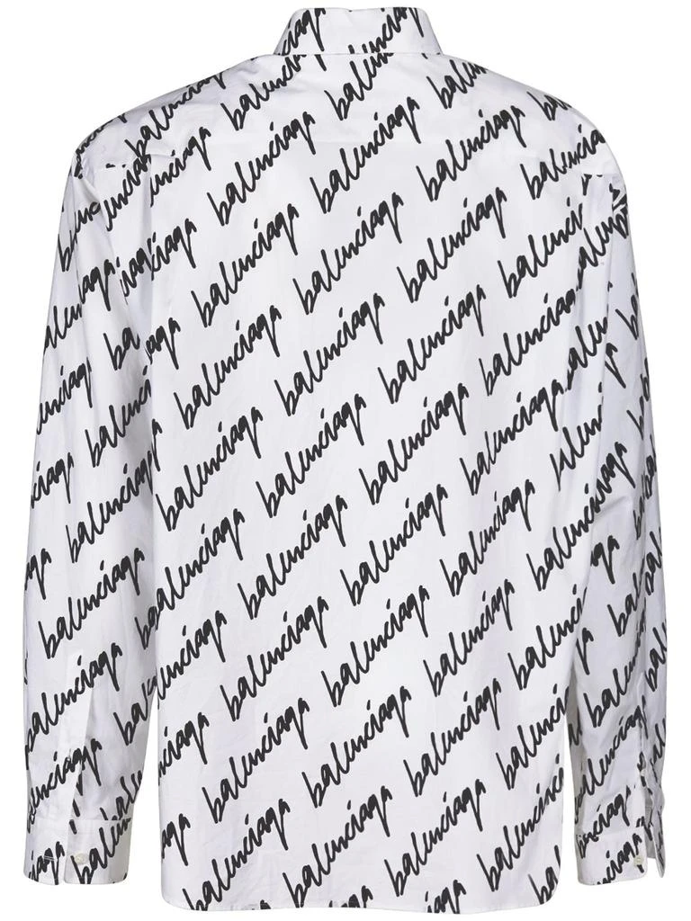 商品Balenciaga|New Scribble Logo Cotton Poplin Shirt,价格¥9028,第4张图片详细描述