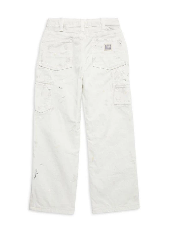 商品Ralph Lauren|Little Girl's & Girl's Paint Splatter Jeans,价格¥199,第2张图片详细描述