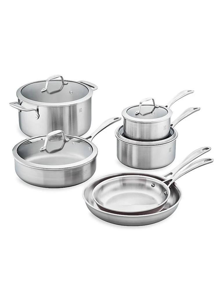 商品ZWILLING J.A. Henckels|Spirit 3 Ply 10 Piece Stainless Steel Cookware Set,价格¥3687,第1张图片