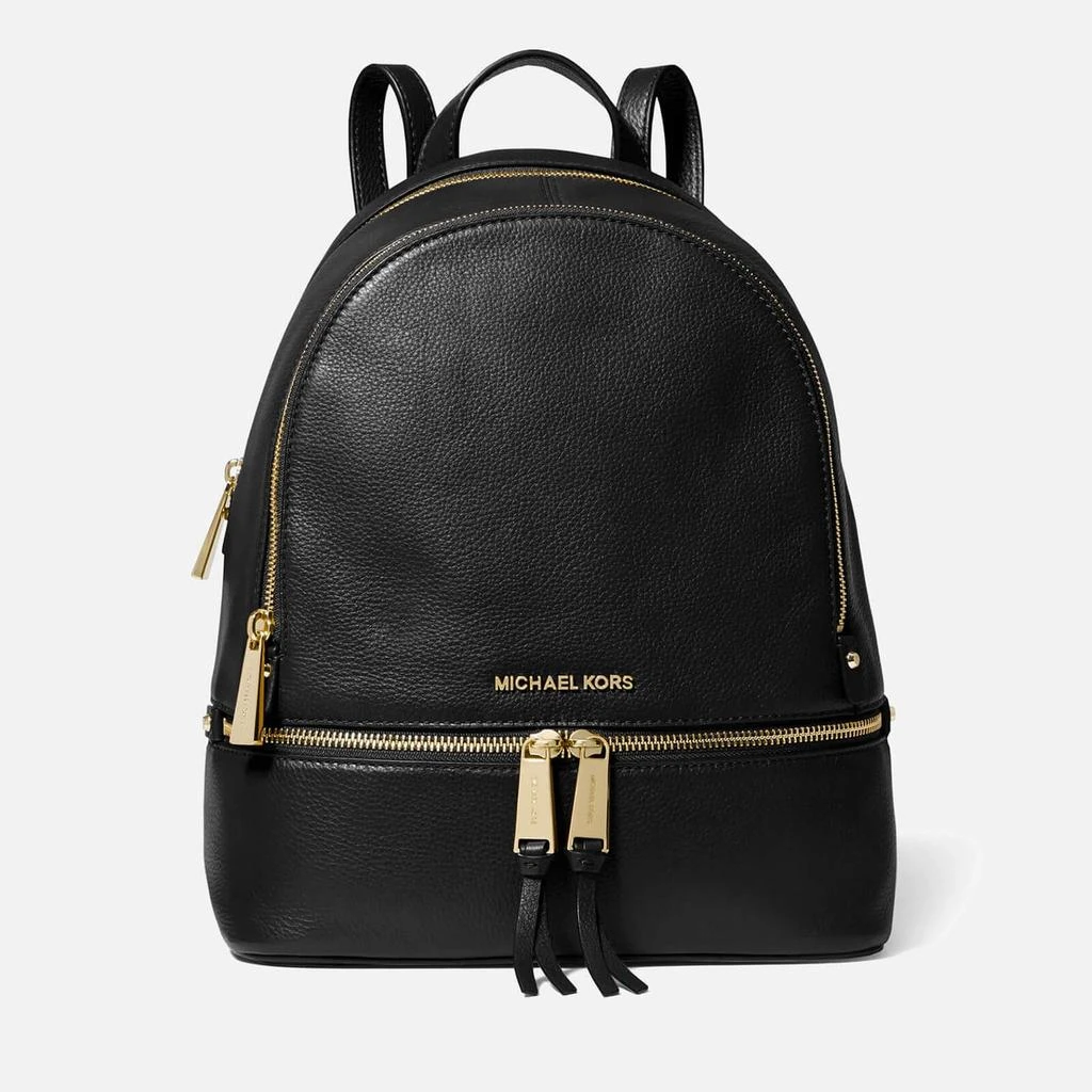 商品Michael Kors|MICHAEL Michael Kors Women's Rhea Zip Medium Backpack - Black,价格¥2527,第1张图片