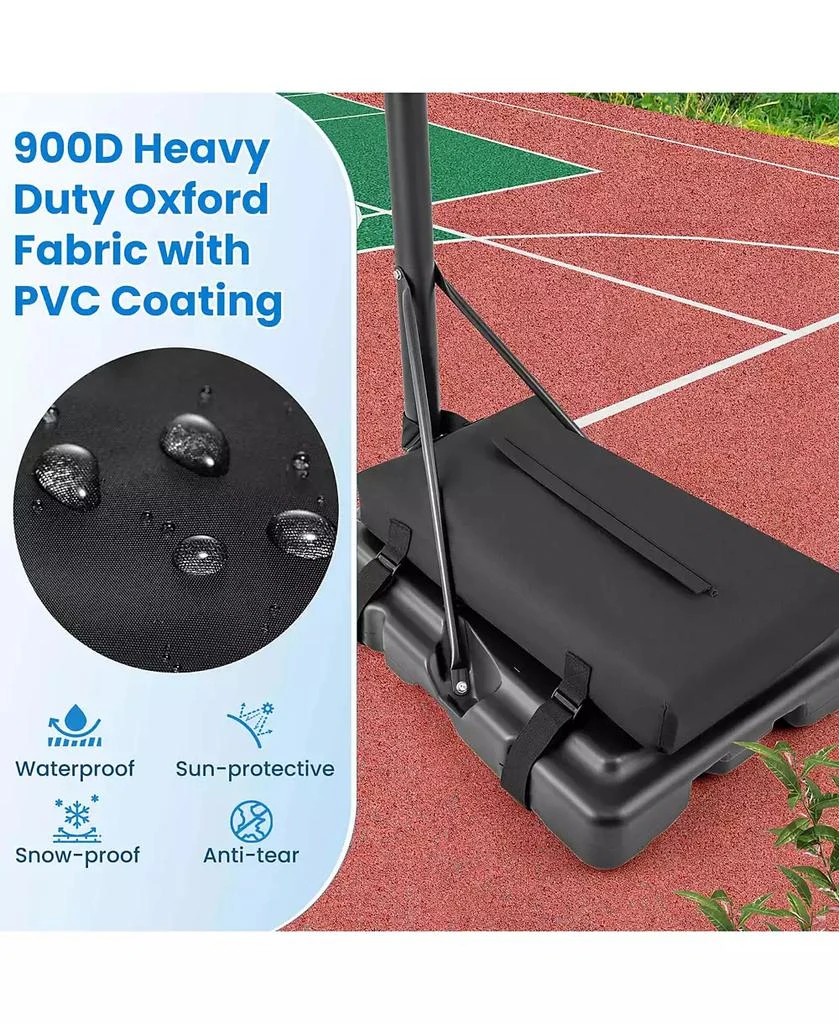 Portable Basketball Hoop Stand Adjustable Height with Shatterproof Sandbag Wheels 商品