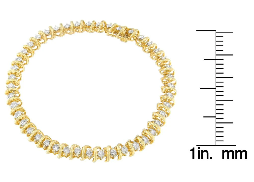 商品Haus of Brilliance|14K Yellow Gold Round Cut Diamond Wrap Bracelet,价格¥31080,第4张图片详细描述