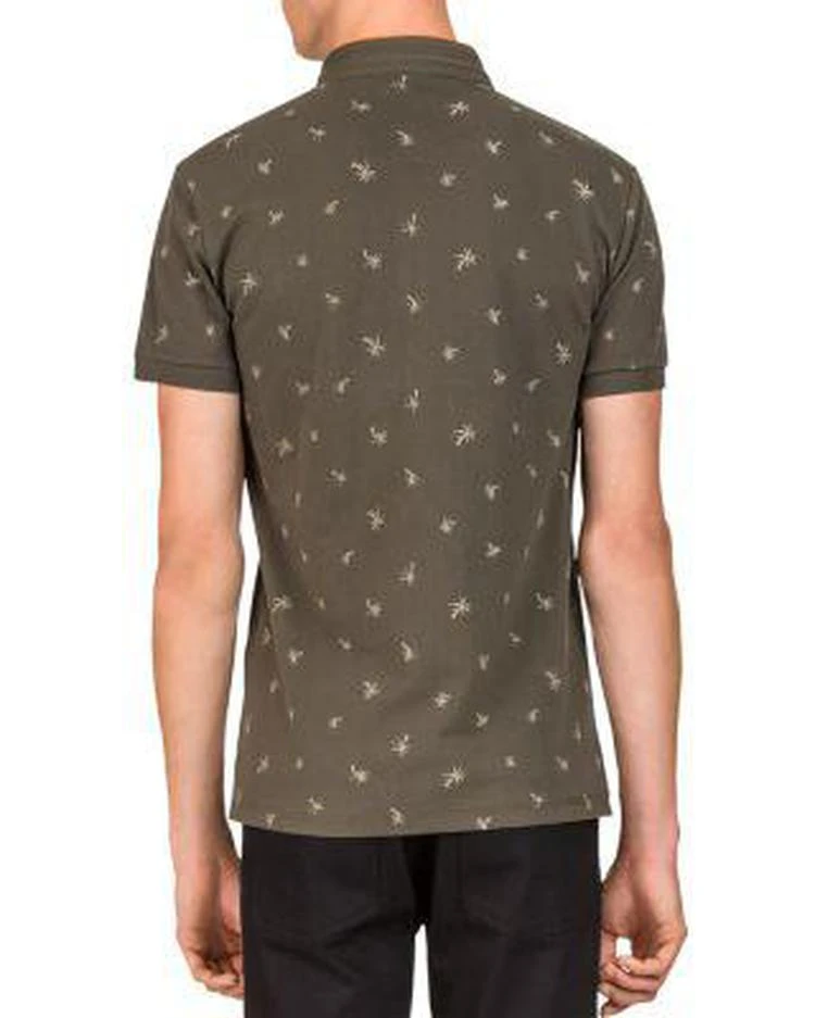 商品The Kooples|Piqué Palm Tree Print Slim Fit Polo,价格¥559,第2张图片详细描述