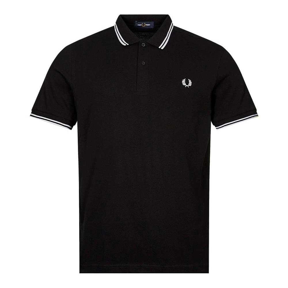 商品Fred Perry|Fred Perry Twin Tipped Polo Shirt - Black,价格¥432,第1张图片