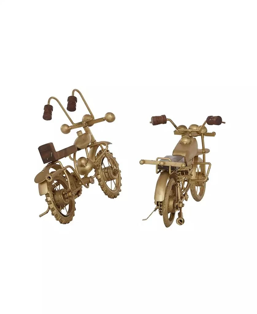 商品Rosemary Lane|Metal Contemporary Motorcycle Sculpture, Set of 2,价格¥666,第5张图片详细描述