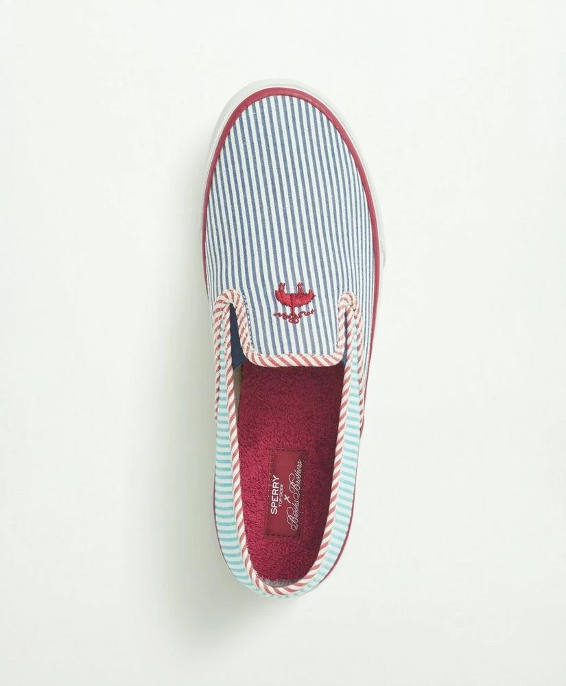 商品Brooks Brothers|Sperry x Brooks Brothers "Seersucker" Slip On,价格¥494,第2张图片详细描述