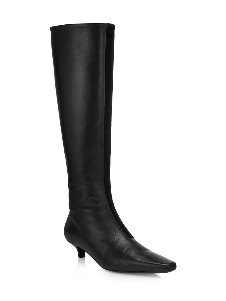 商品Totême|The Slim 50MM Leather Knee-High Boots,价格¥7867,第2张图片详细描述