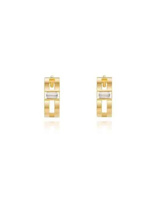 商品hyeres-lor|Essence 14K Wide One Touch Earrings,价格¥2432,第2张图片详细描述