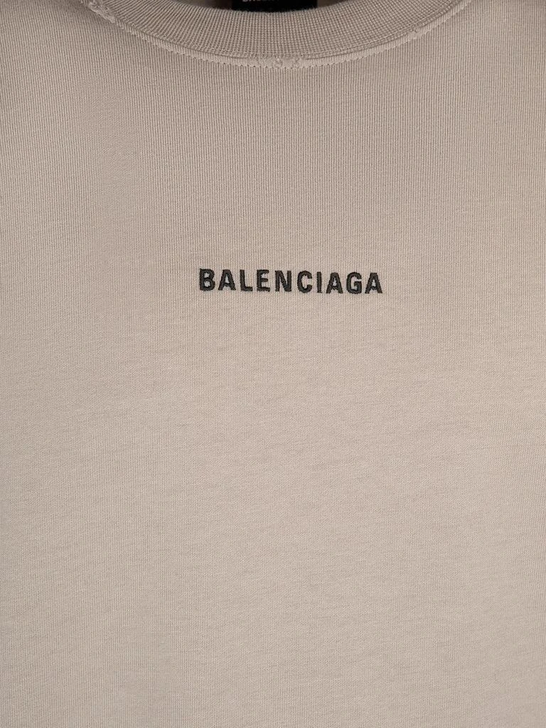 商品Balenciaga|Vintage Effect Cotton Jersey T-shirt,价格¥5101,第3张图片详细描述