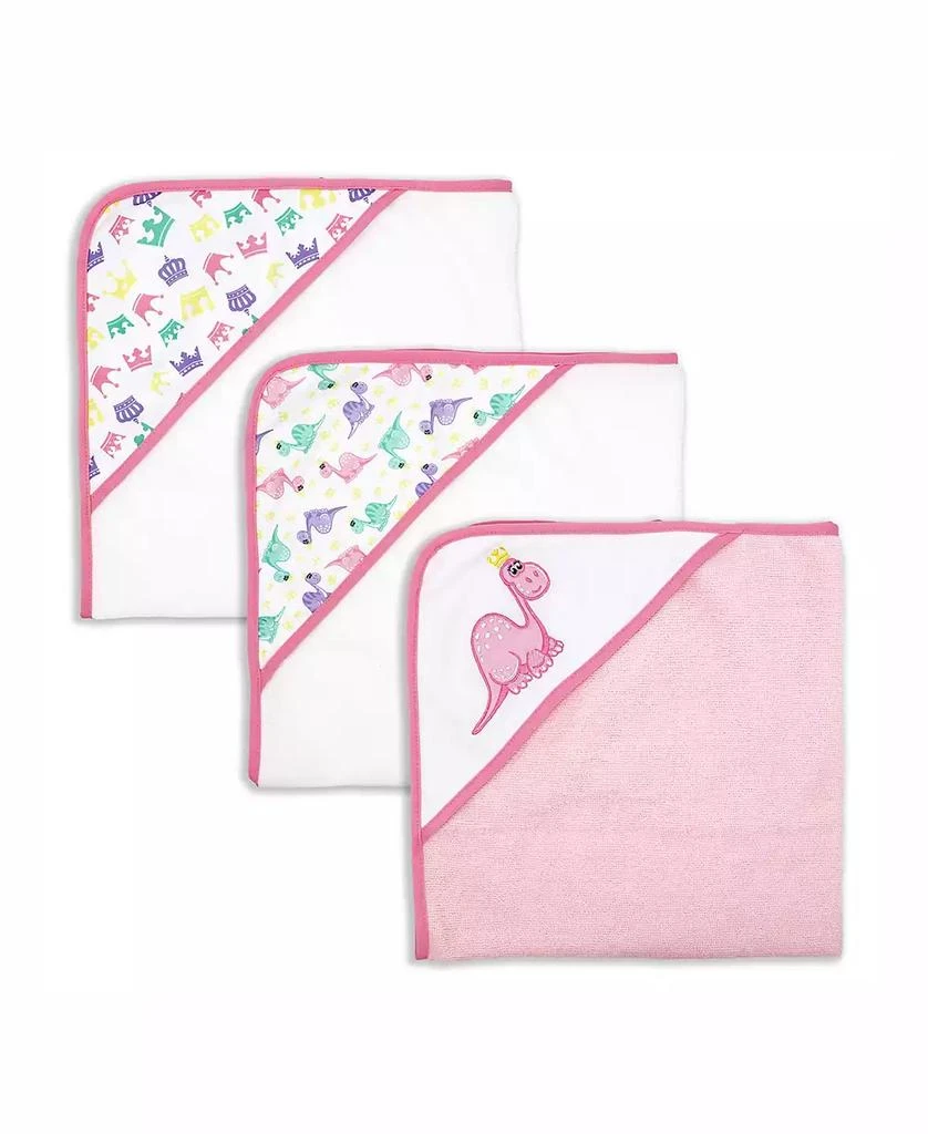 商品3 Stories Trading|Baby Girls Hooded Towels, Pack of 3,价格¥188,第1张图片