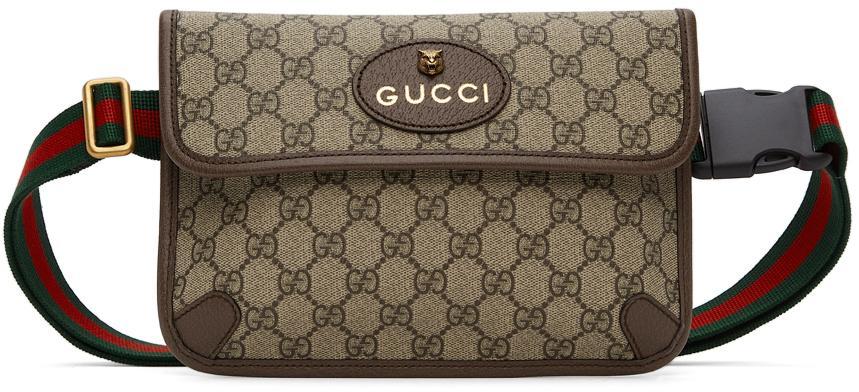 商品Gucci|驼色 Neo Vintage GG Supreme 腰包,价格¥9533,第1张图片