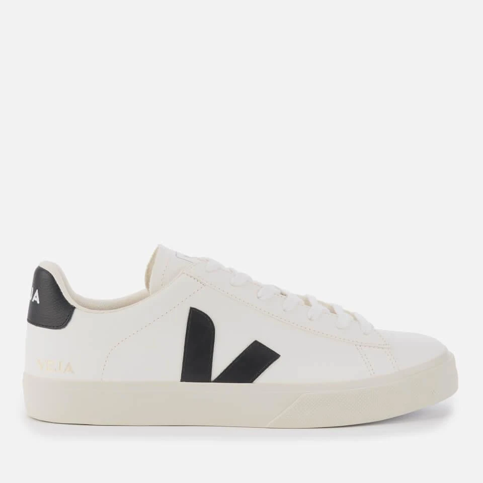 商品Veja|VEJA MEN'S CAMPO CHROME FREE LEATHER TRAINERS - EXTRA WHITE/BLACK,价格¥678,第1张图片