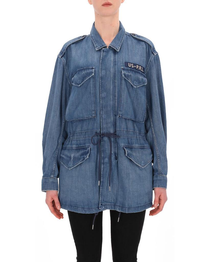 商品Ralph Lauren|Ralph L AU Ren Women's  Blue Cotton Jacket,价格¥2872-¥2876,第4张图片详细描述