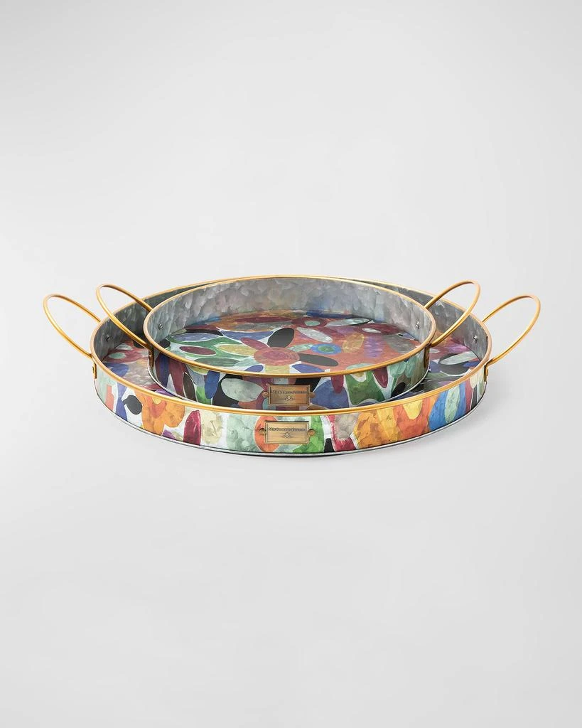商品MacKenzie-Childs|Avant Garden Serving Trays, Set of 2,价格¥766,第1张图片