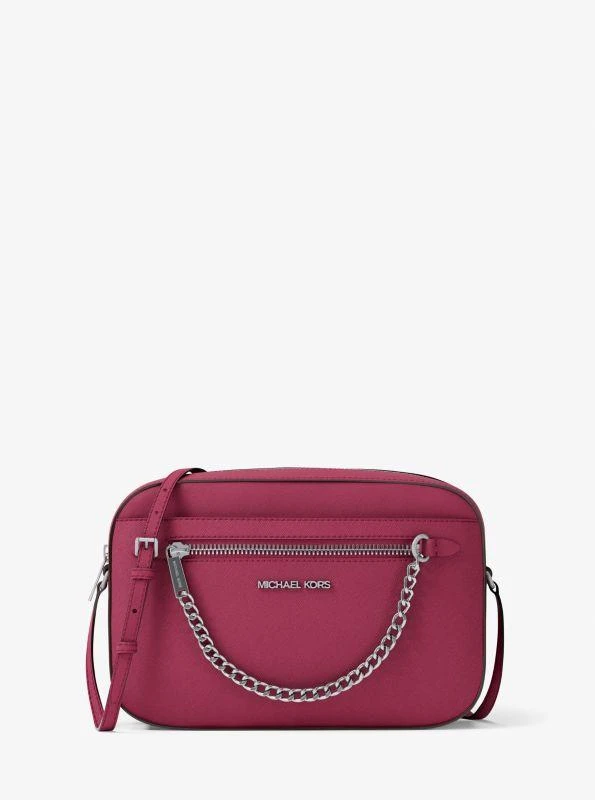 商品Michael Kors|Jet Set Large Saffiano Leather Crossbody Bag,价格¥413,第1张图片