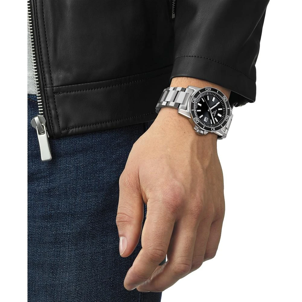 商品Tissot|Men's Swiss Supersport Stainless Steel Bracelet Watch 44mm,价格¥2971,第5张图片详细描述