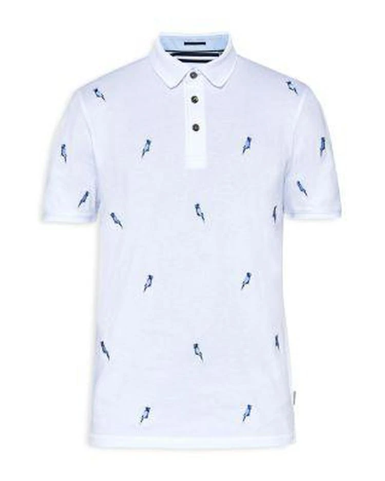 商品Ted Baker London|Scraffy Cockatoo Embroidered Regular Fit Polo,价格¥440,第4张图片详细描述