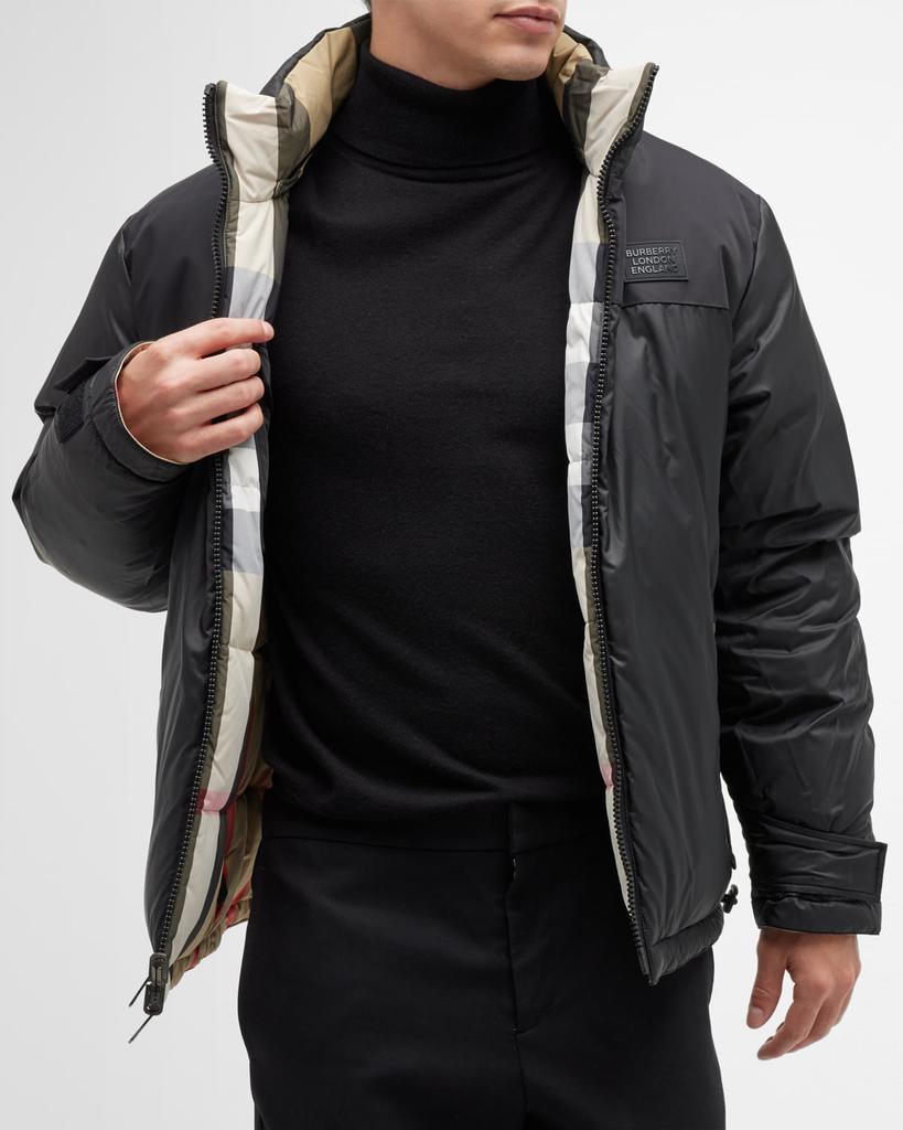 Men's Rutland Reversible Check Puffer Jacket商品第6张图片规格展示