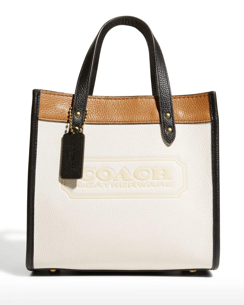商品Coach|Field 22 Colorblock Leather Logo Badge Tote Bag,价格¥3099,第1张图片