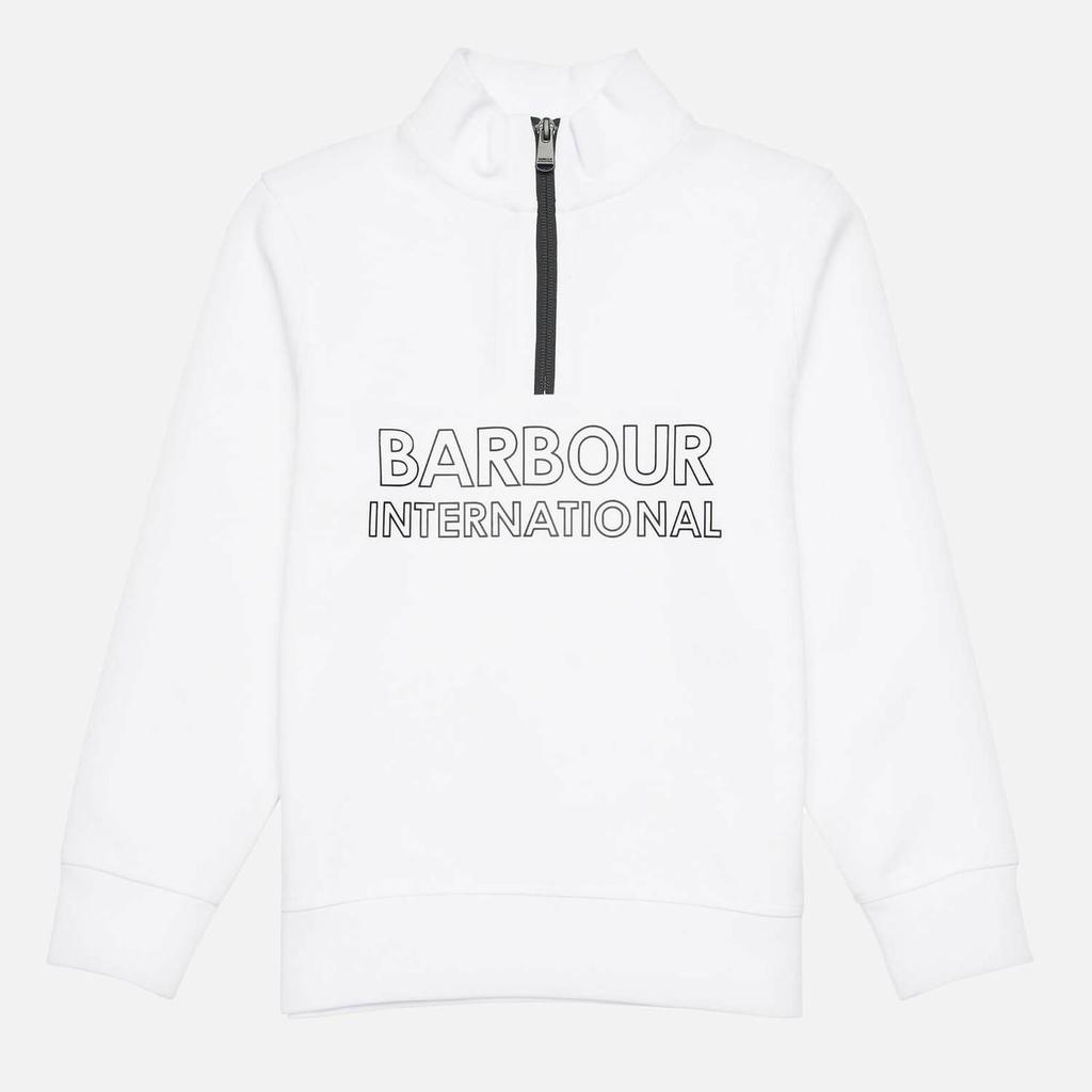 Barbour International Boys' Halt Half Zip Sweatshirt - White商品第1张图片规格展示