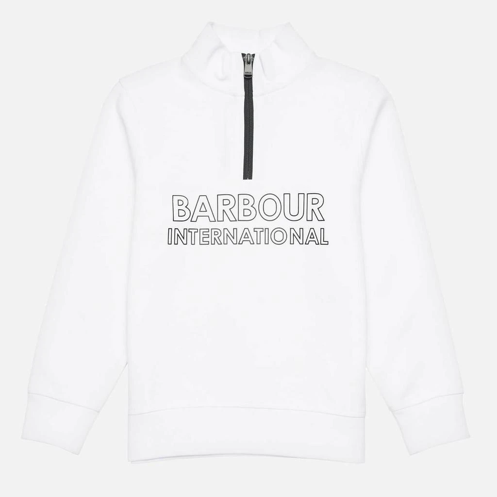 商品Barbour|Barbour International Boys' Halt Half Zip Sweatshirt - White,价格¥138,第1张图片