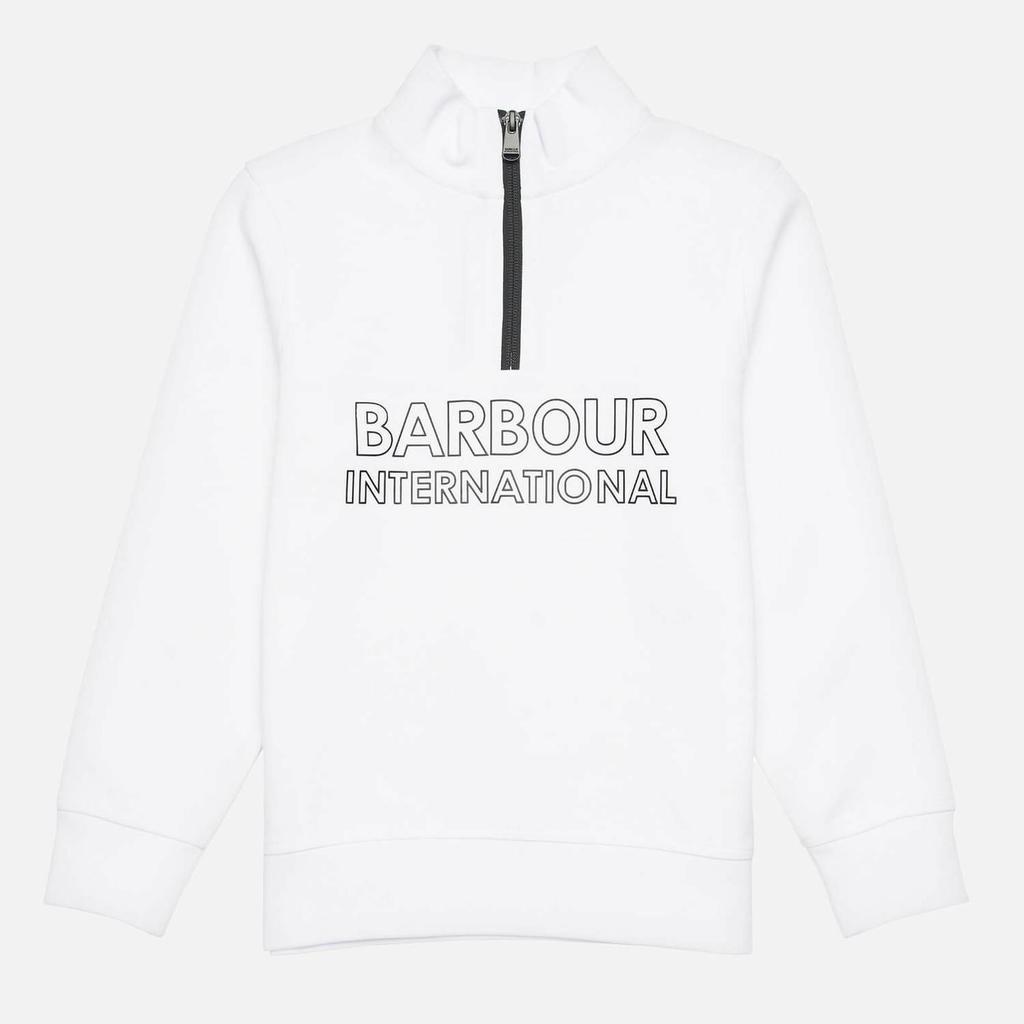 商品Barbour International|Barbour International Boys' Halt Half Zip Sweatshirt - White,价格¥333-¥361,第1张图片