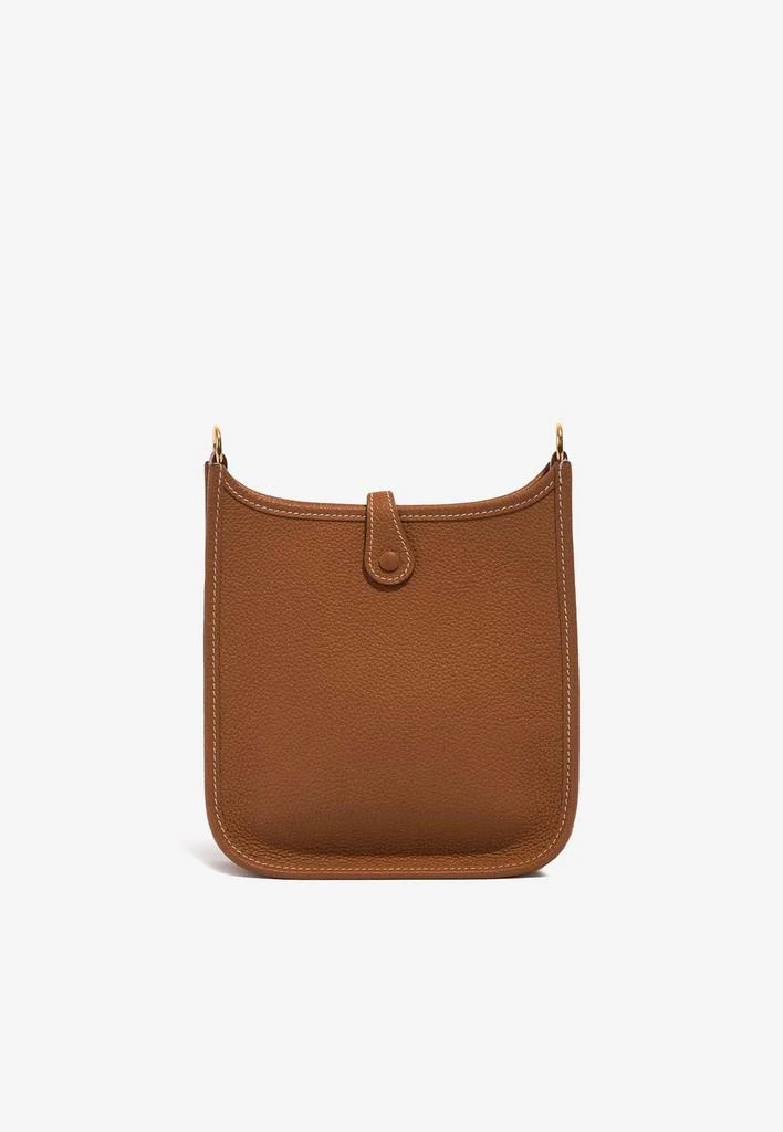 商品Hermes|Mini Evelyne 16 in Gold Taurillon Clemence with Gold Hardware,价格¥35937,第3张图片详细描述