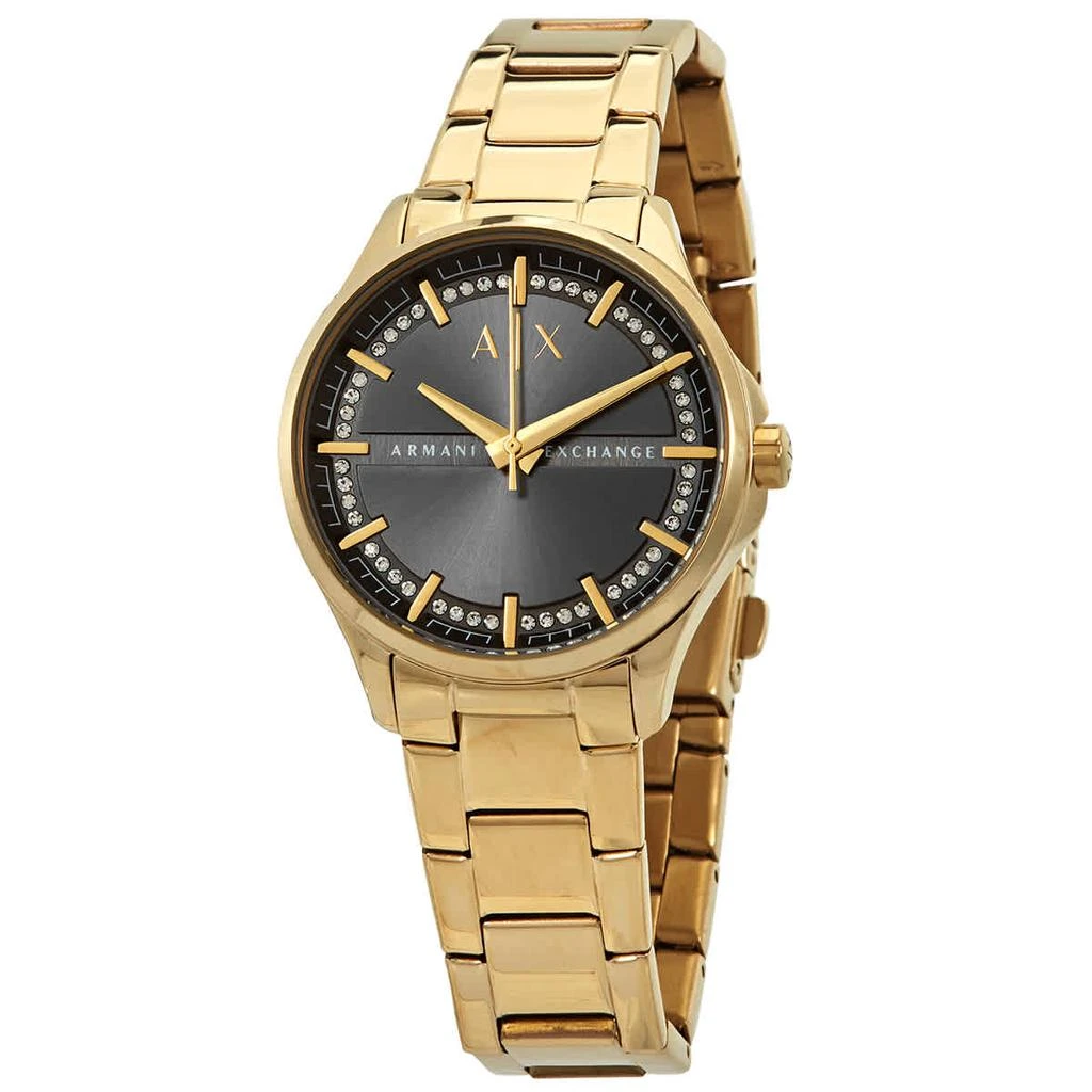 商品Armani Exchange|Armani Exchange Lady Hampton Quartz Grey Dial Ladies Watch AX5257,价格¥785,第1张图片